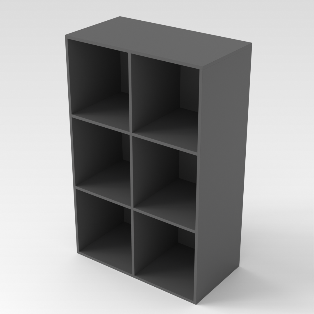 Sky Gray Bookcase