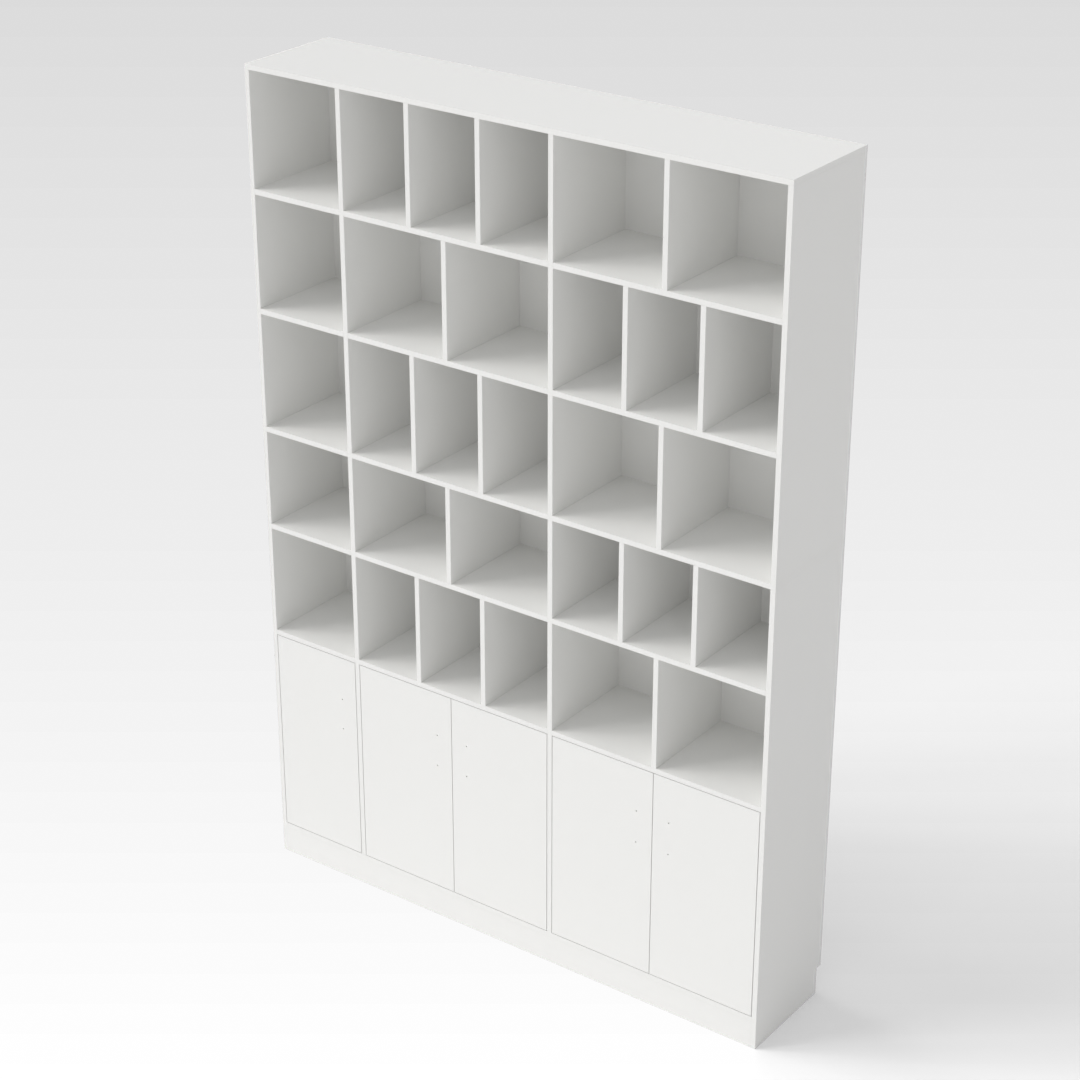 Warm White Bookcase