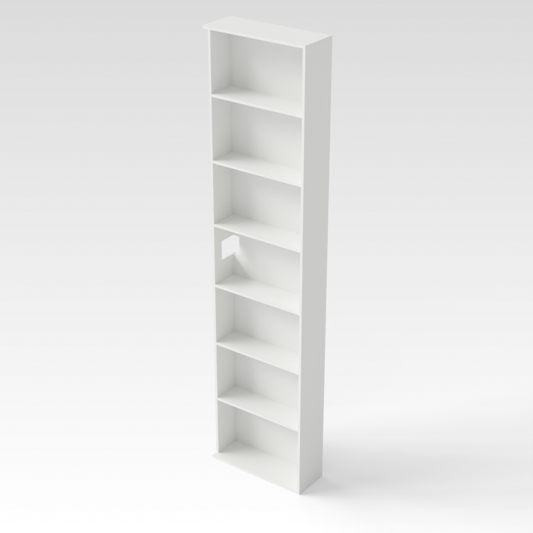 Warm White Bookcase