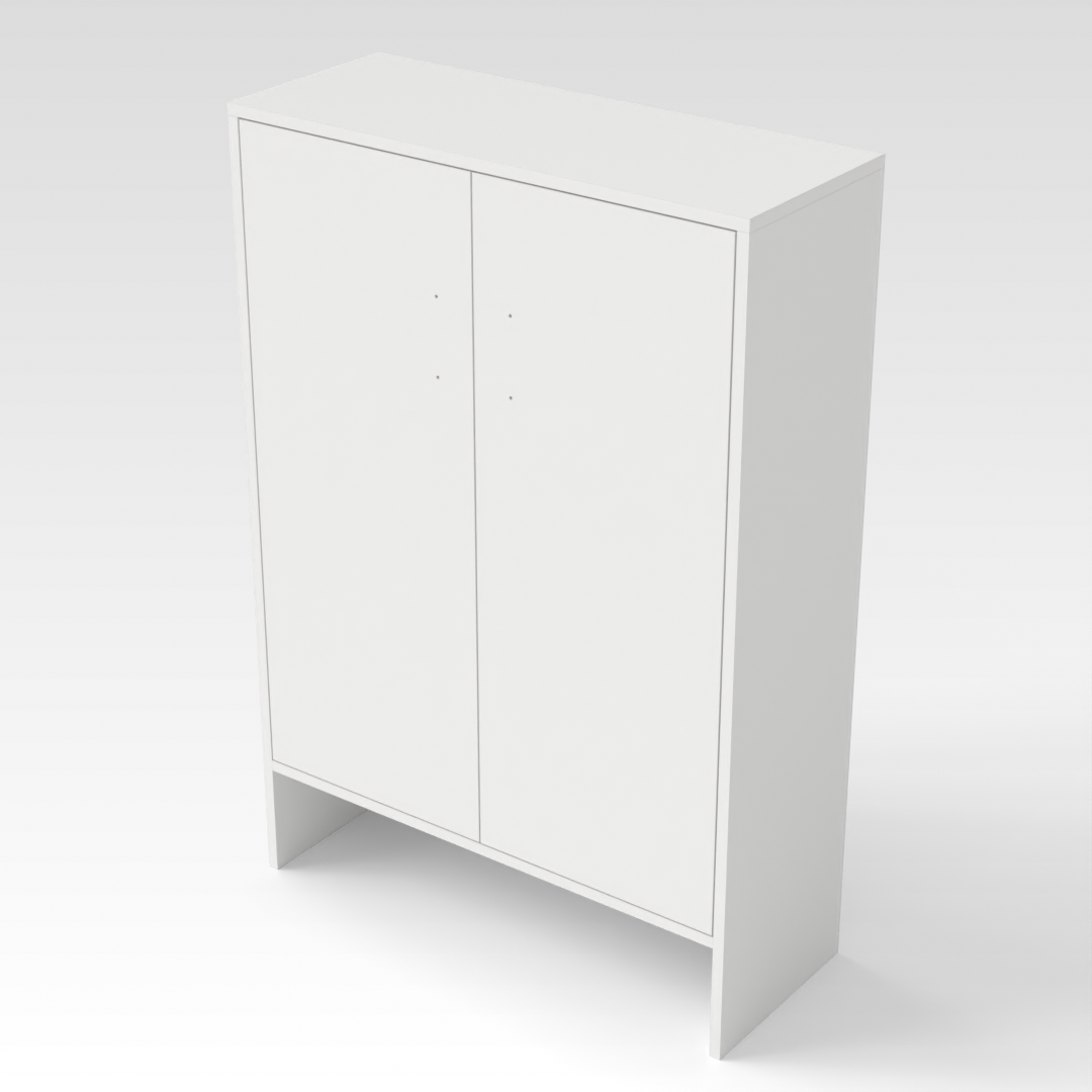 Warm White Shoe Cabinet