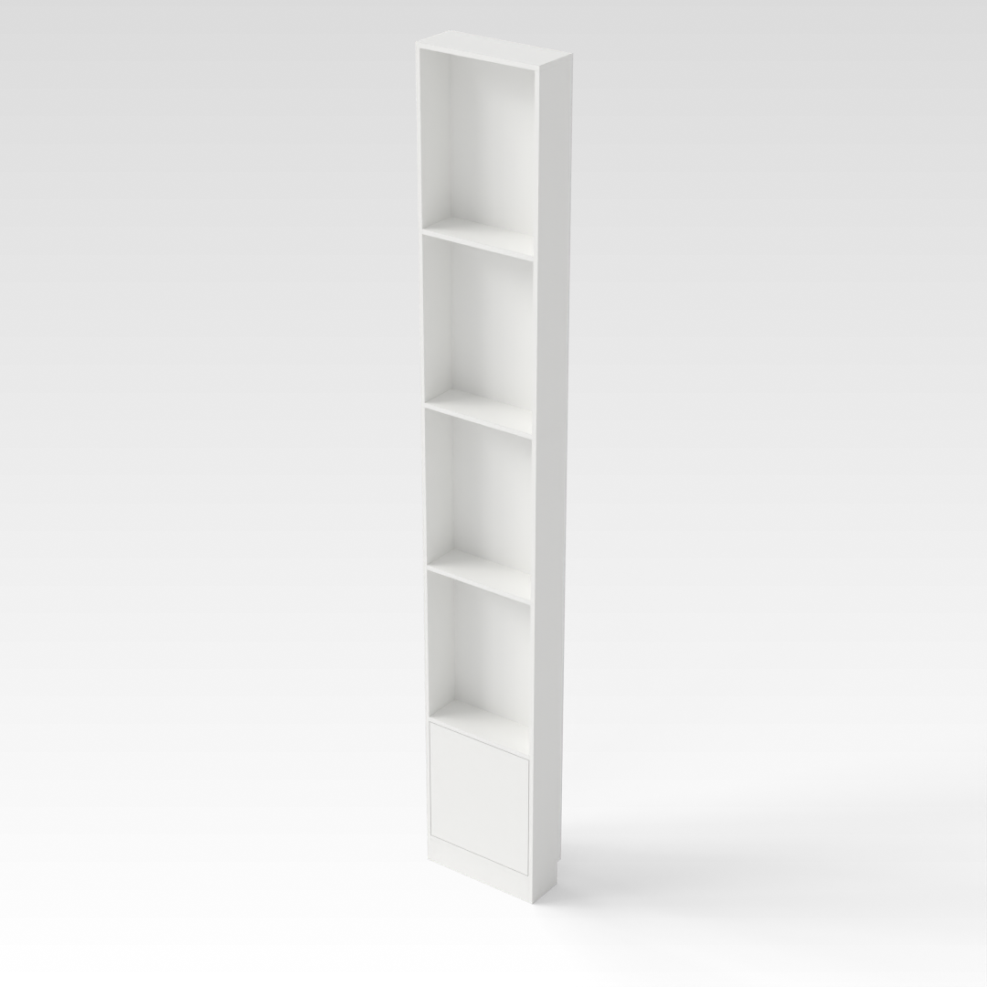 Warm White Bookcase