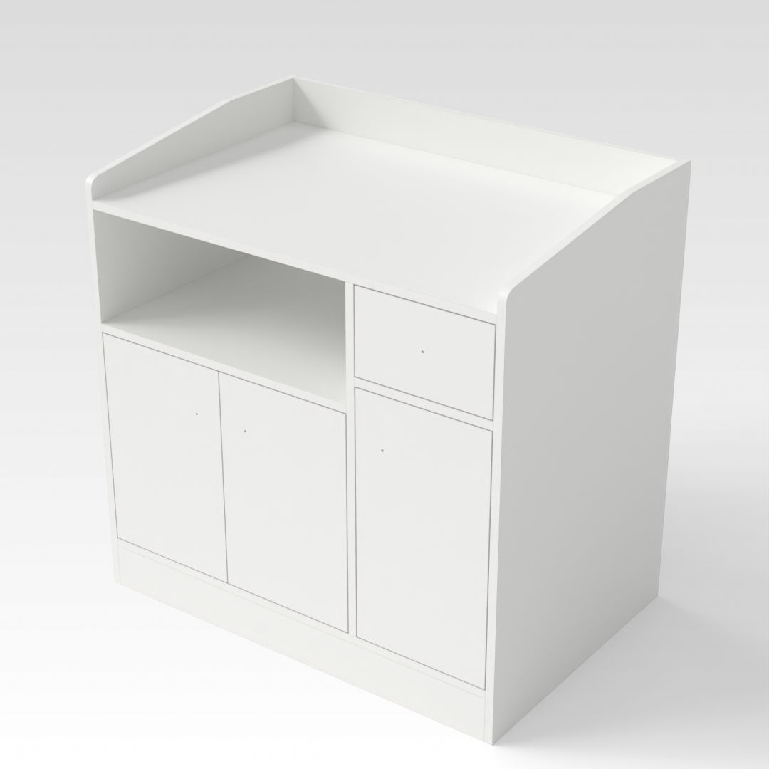 Warm White Shoe Cabinet