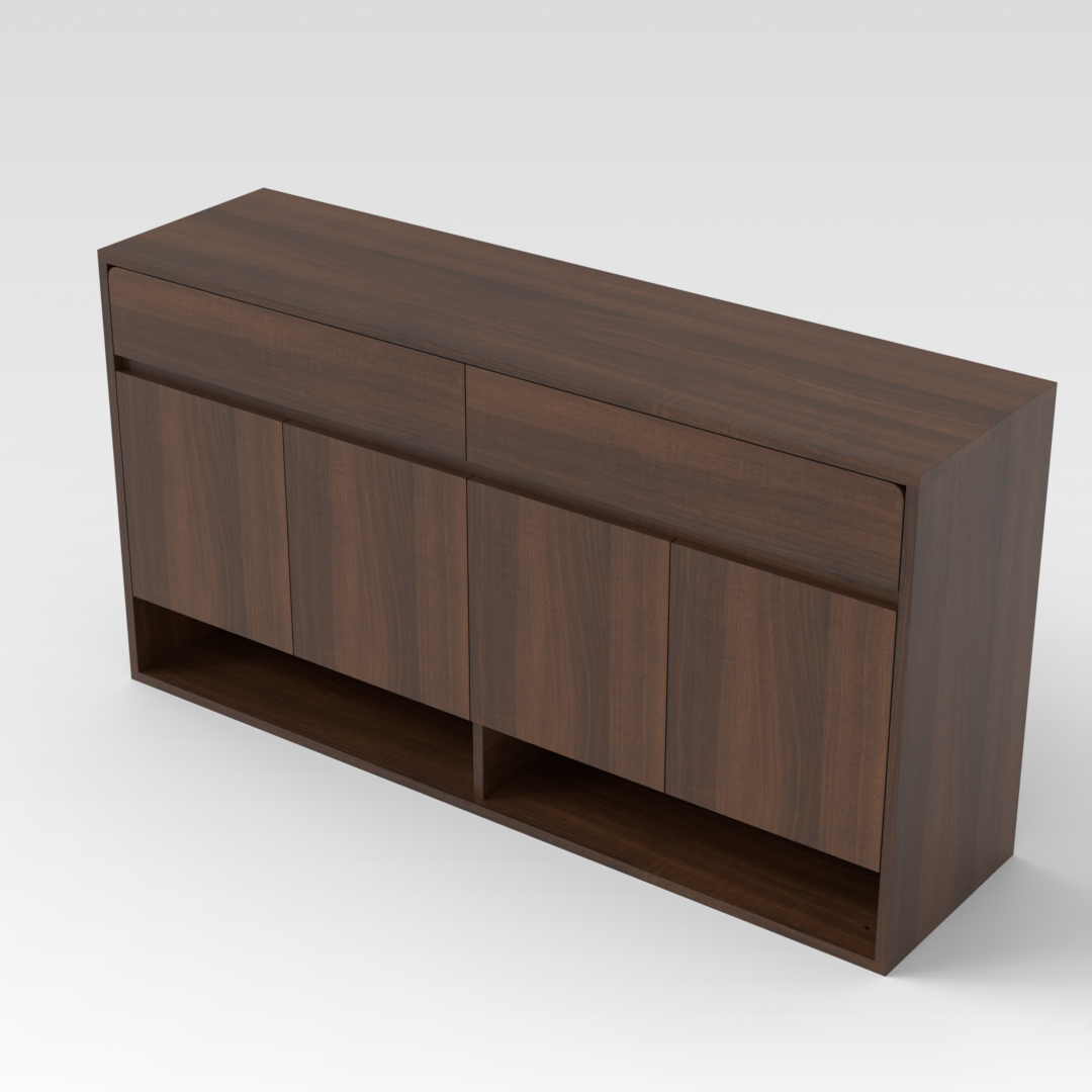Prairie Oak Shoe Cabinet