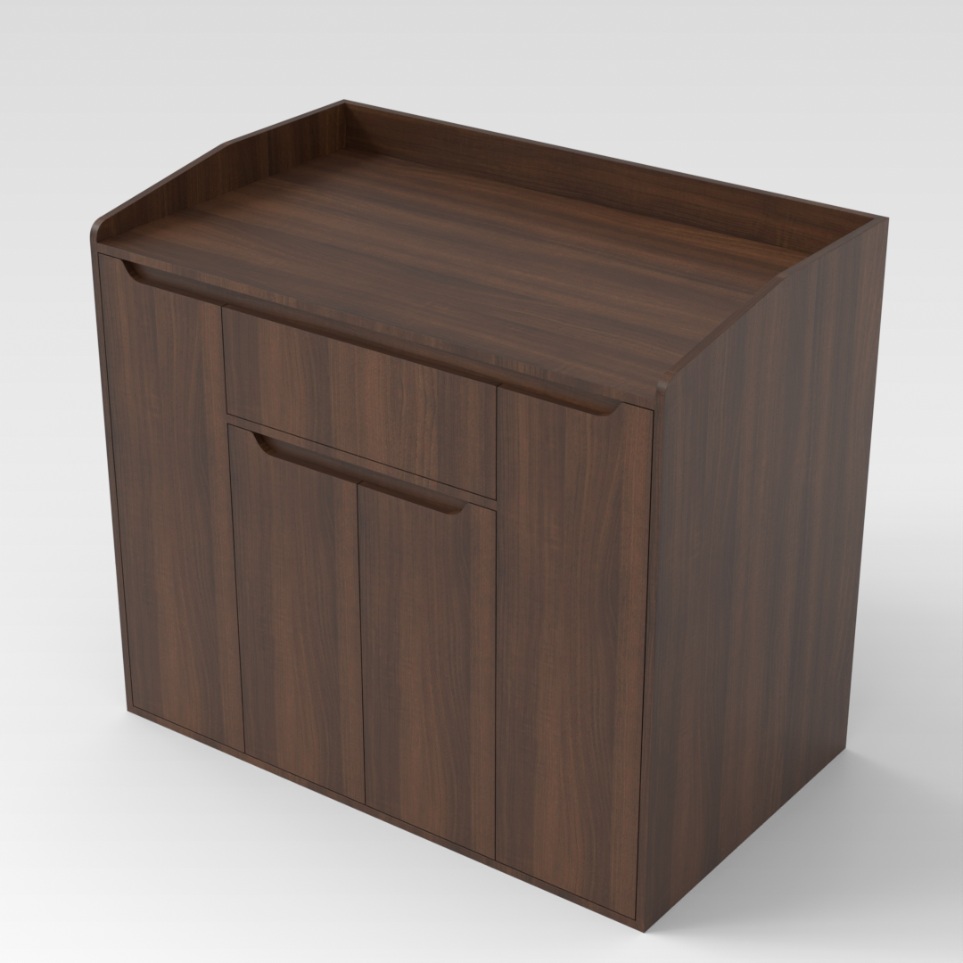 Prairie Oak Shoe Cabinet