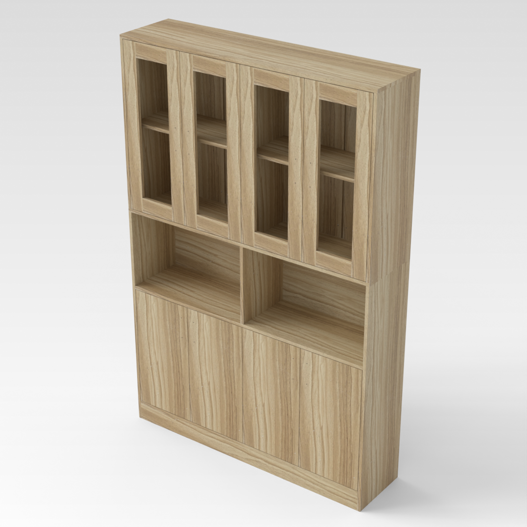 Country Oak Storage Cabinet