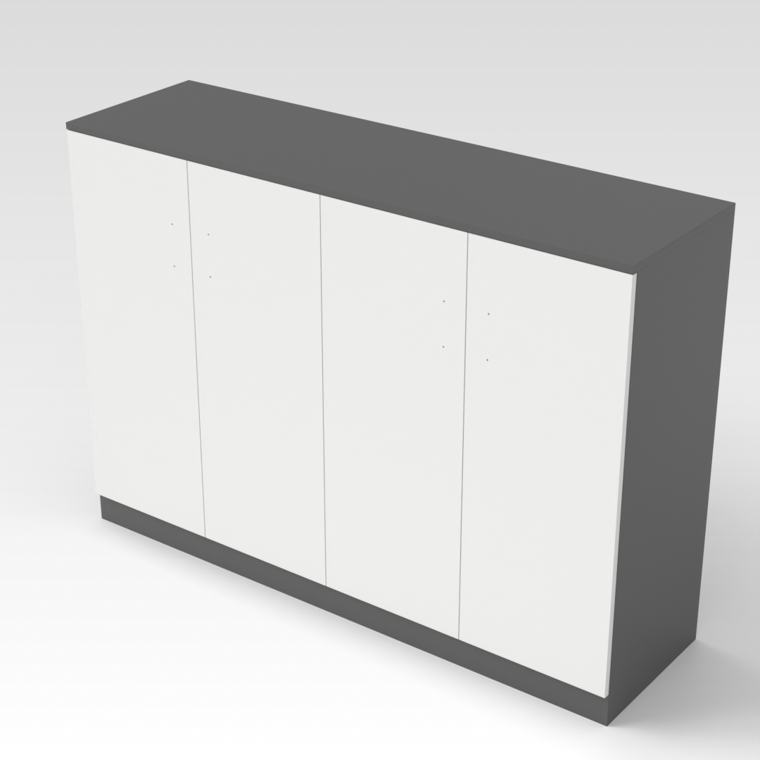 Sky Gray & Warm White Sideboard