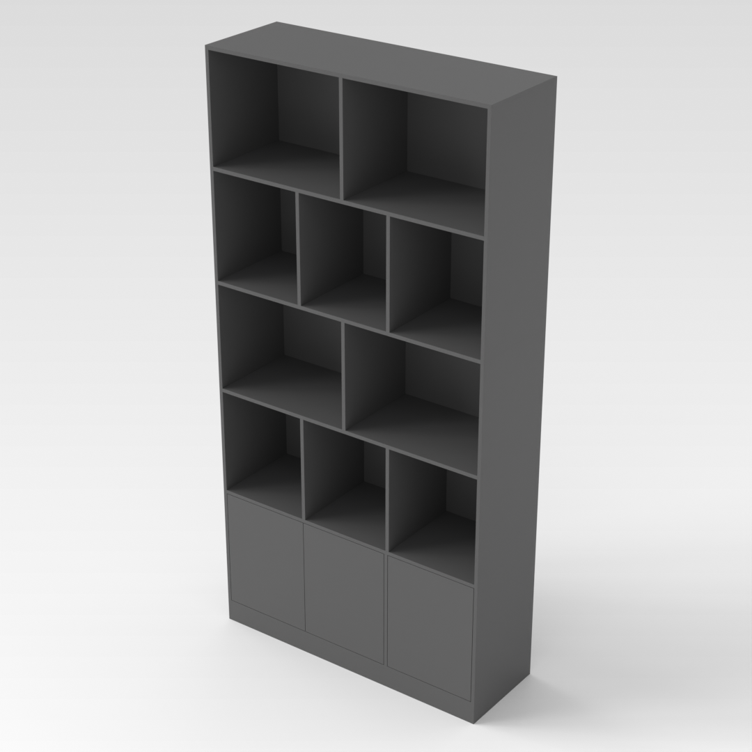 Sky Gray Bookcase