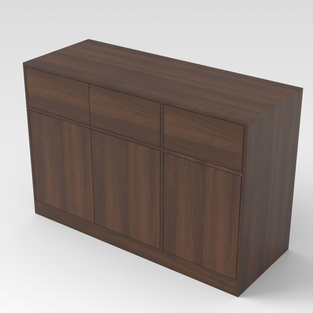 Prairie Oak Shoe Cabinet