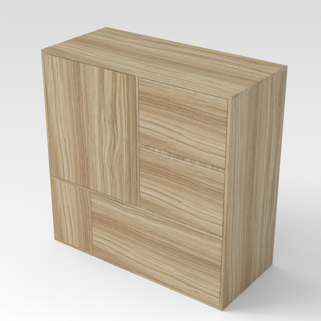 Country Oak Accent Cabinet