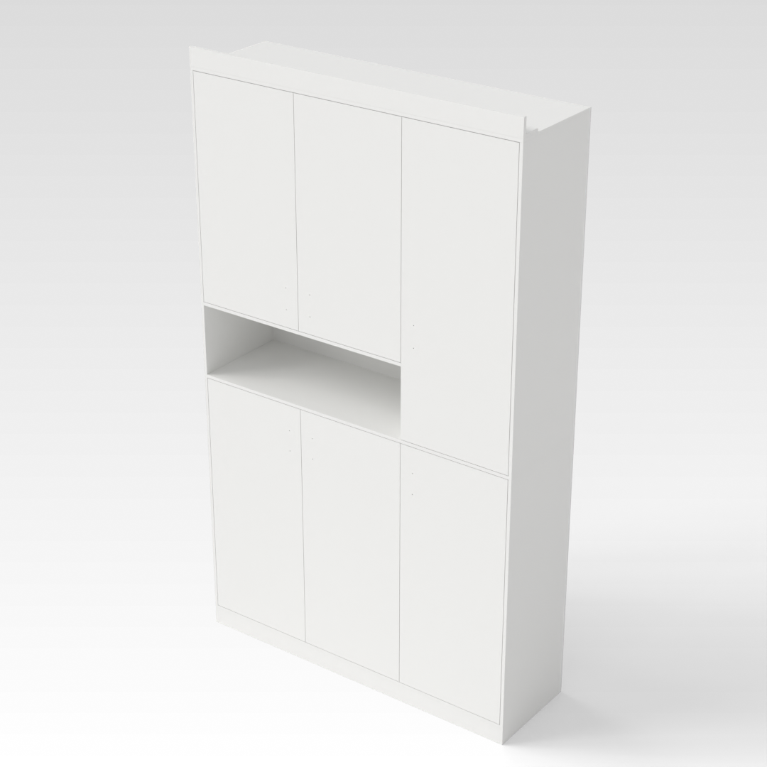 Warm White Entryway Cabinet