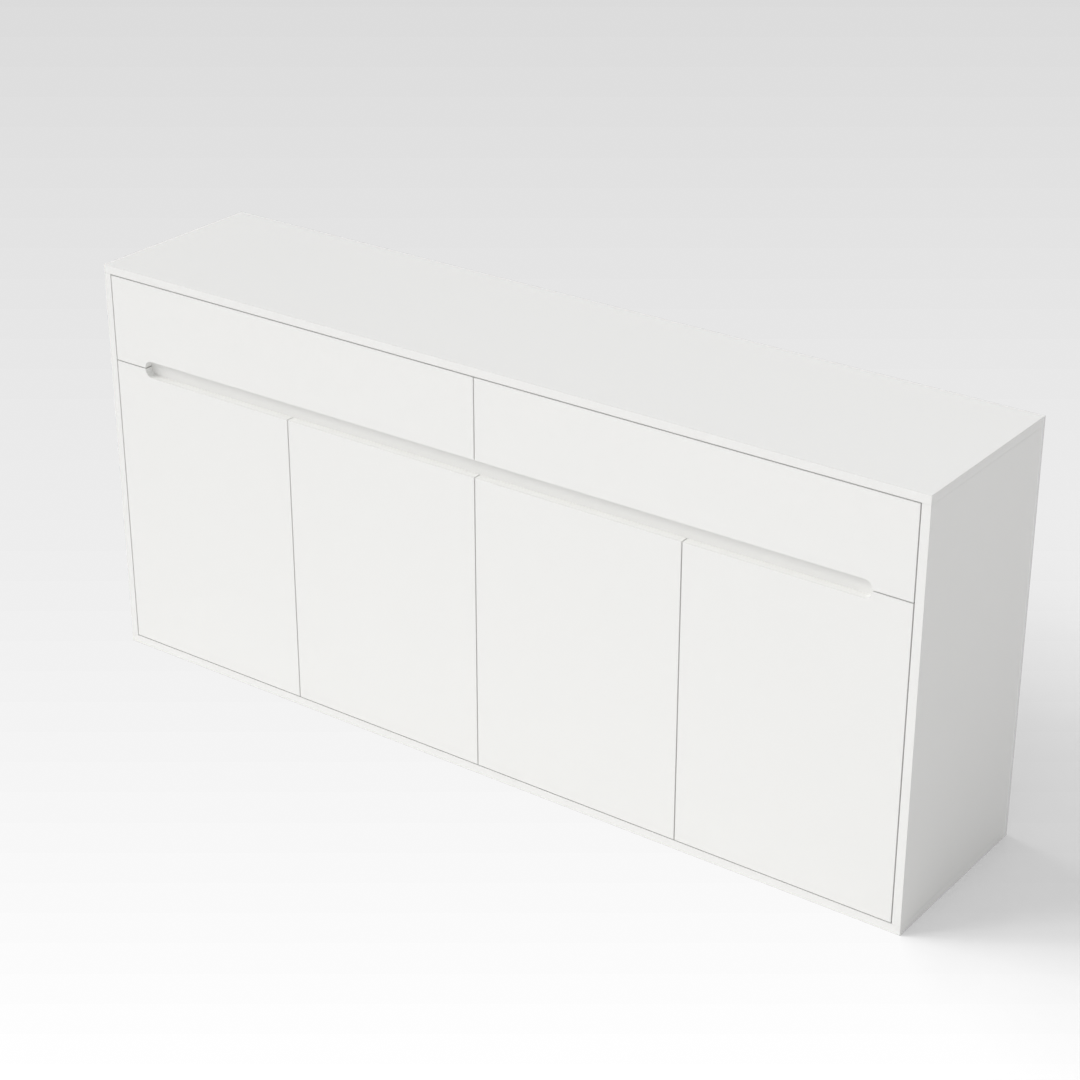 Warm White Shoe Cabinet