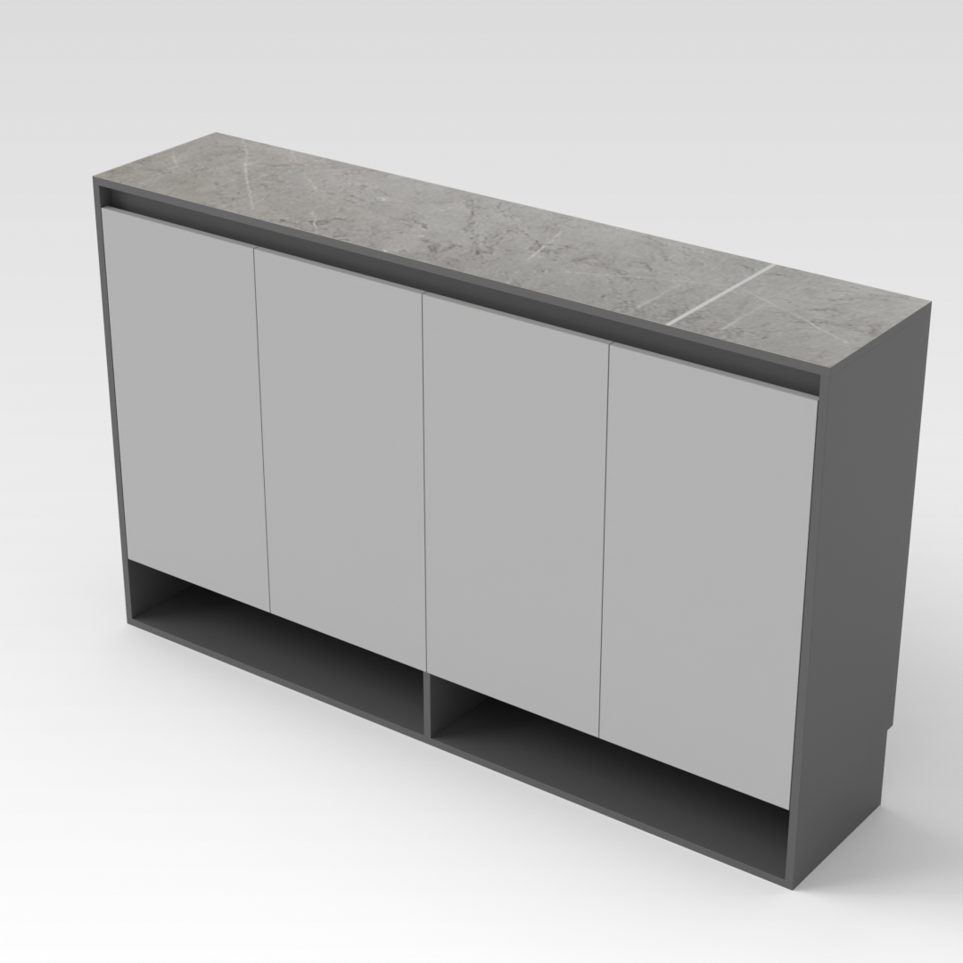 Sky Gray Shoe Cabinet