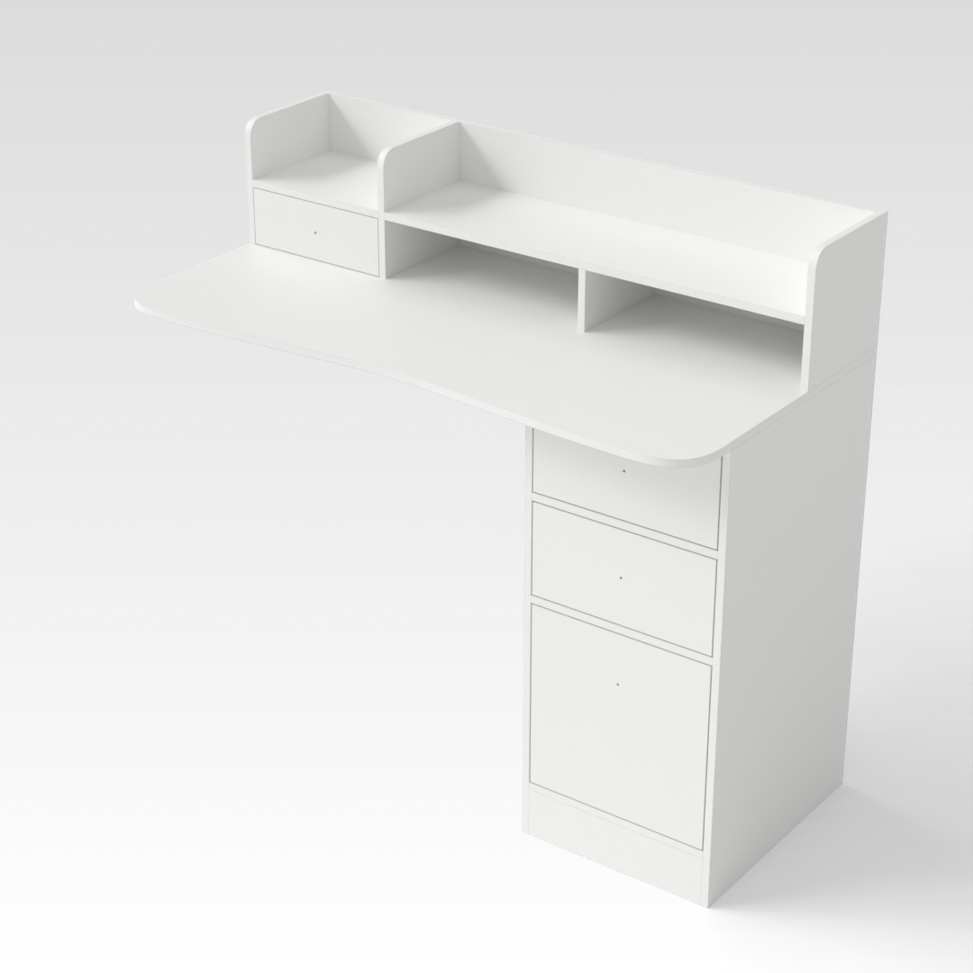 Warm White Desk