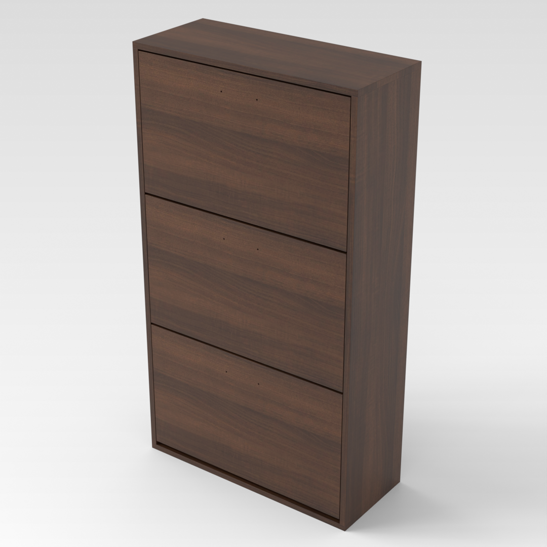 Prairie Oak Shoe Cabinet
