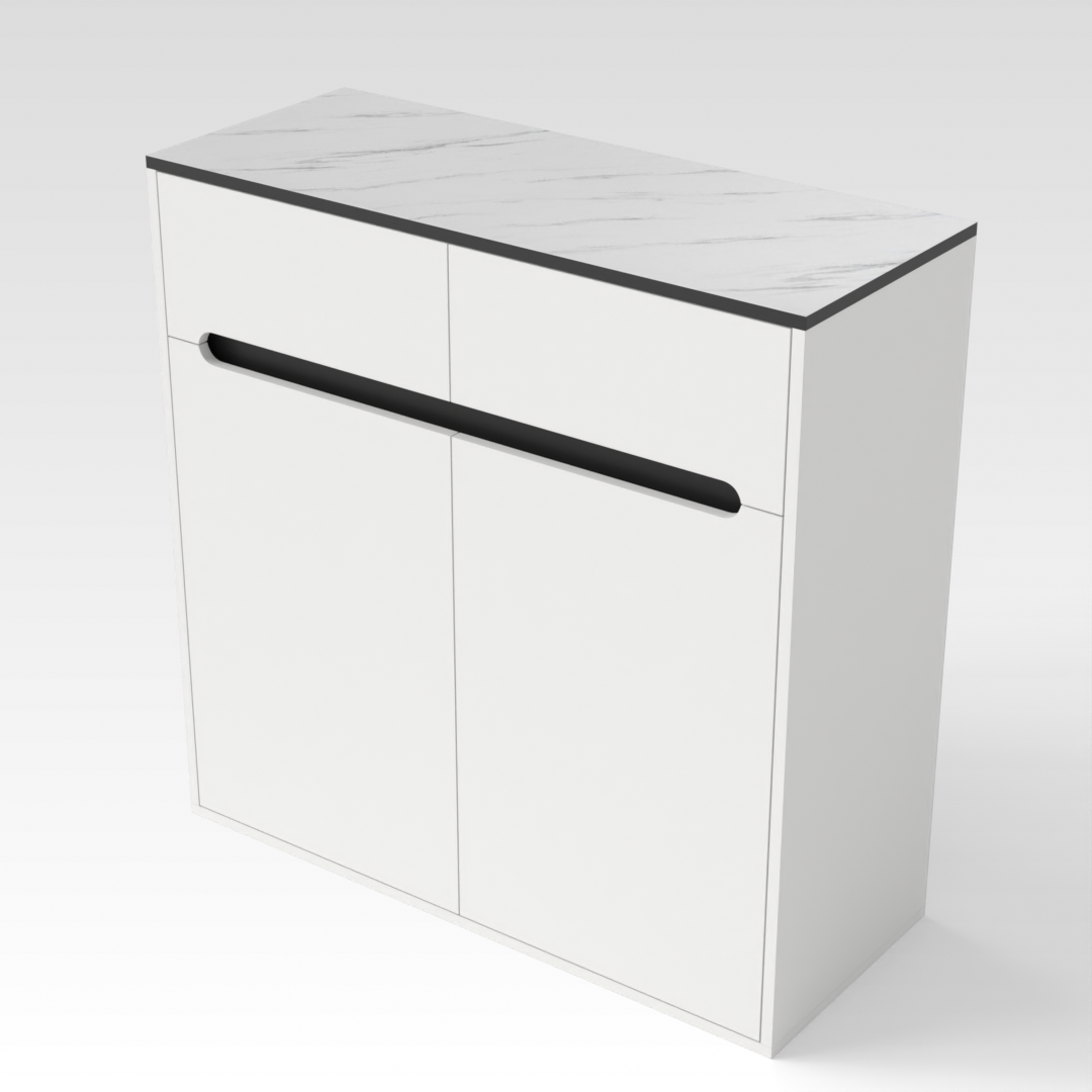 Warm White Shoe Cabinet