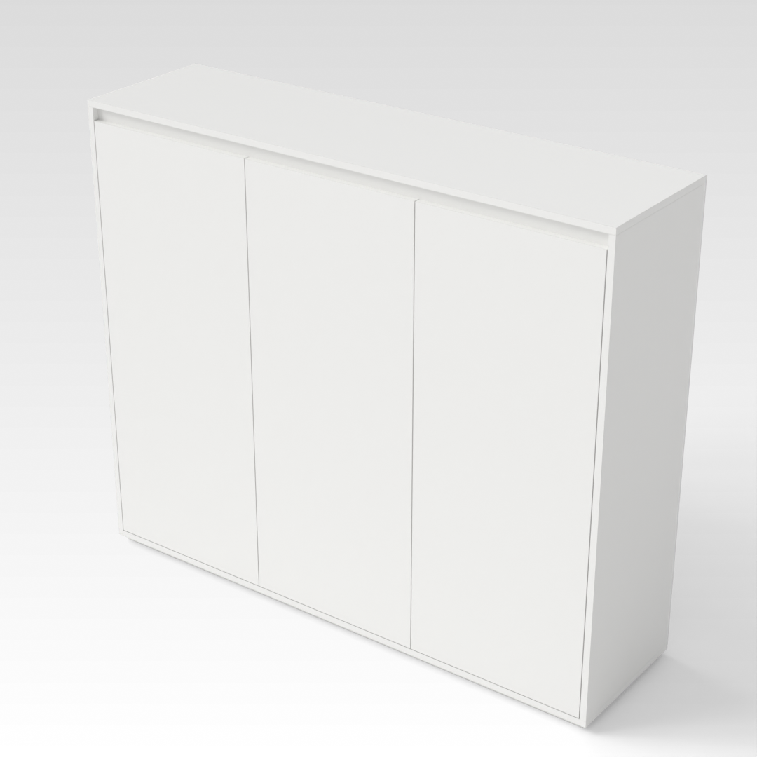Warm White Shoe Cabinet