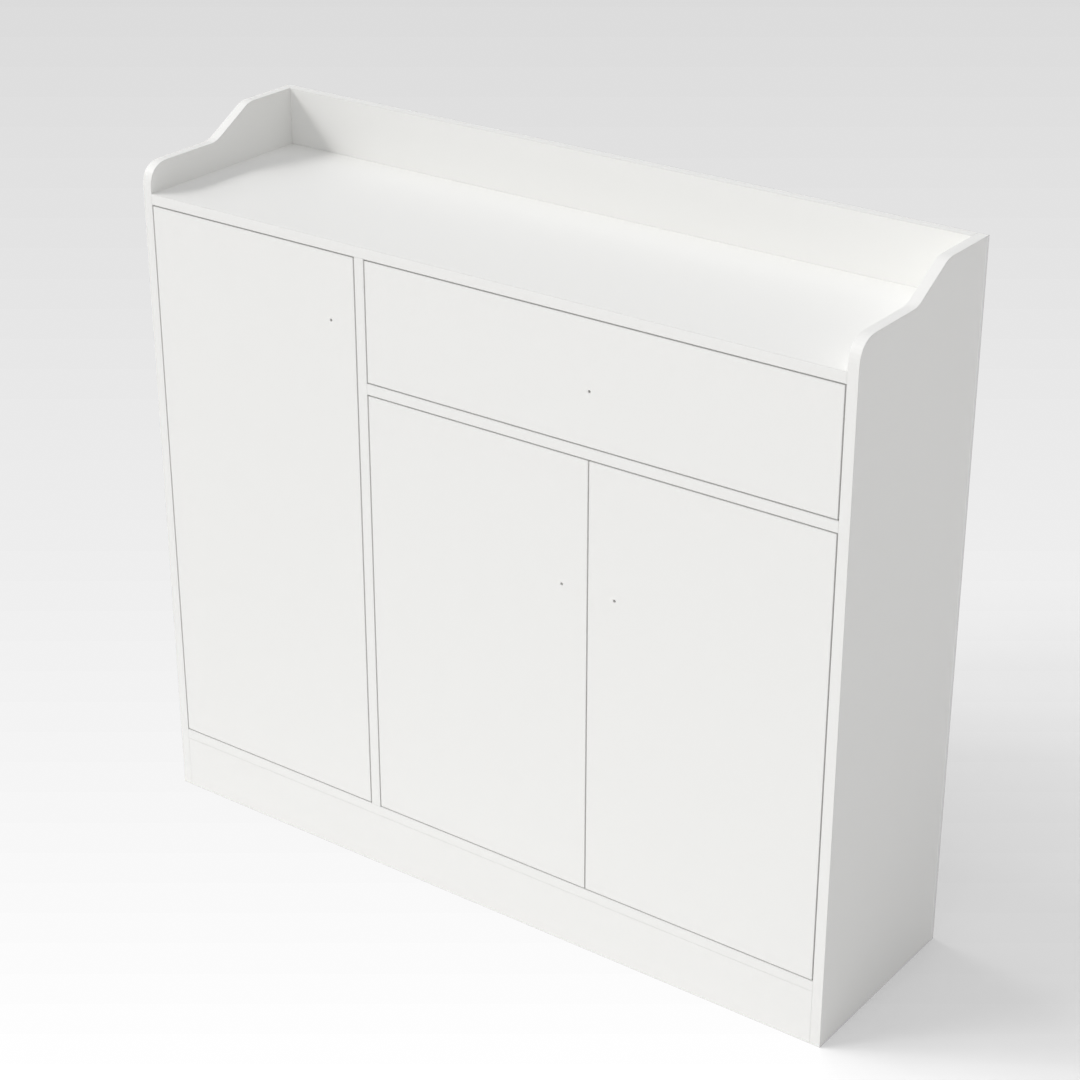 Warm White Computer Desk