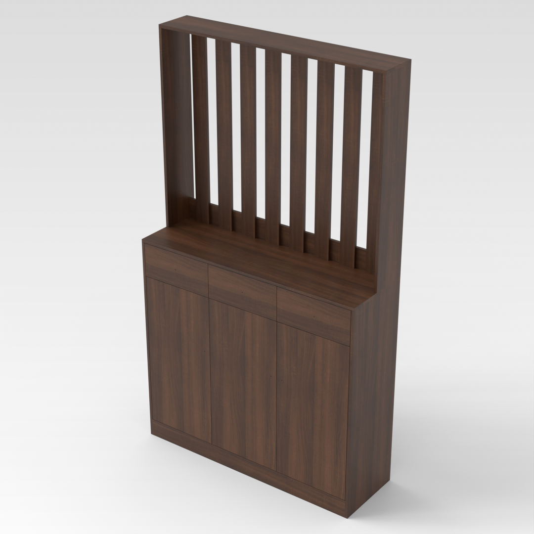 Prairie Oak Shoe Cabinet