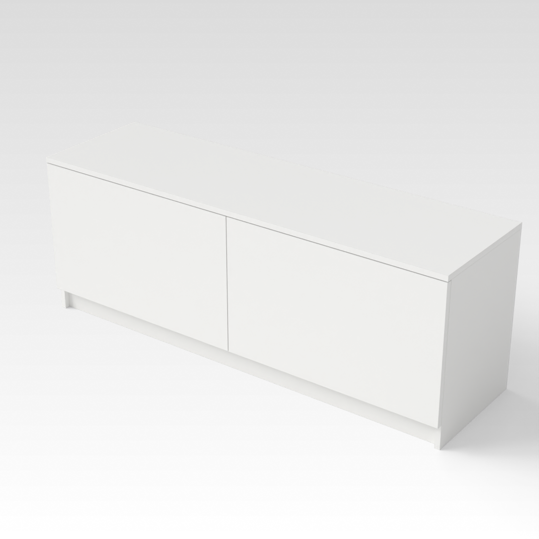 Warm White TV Stand