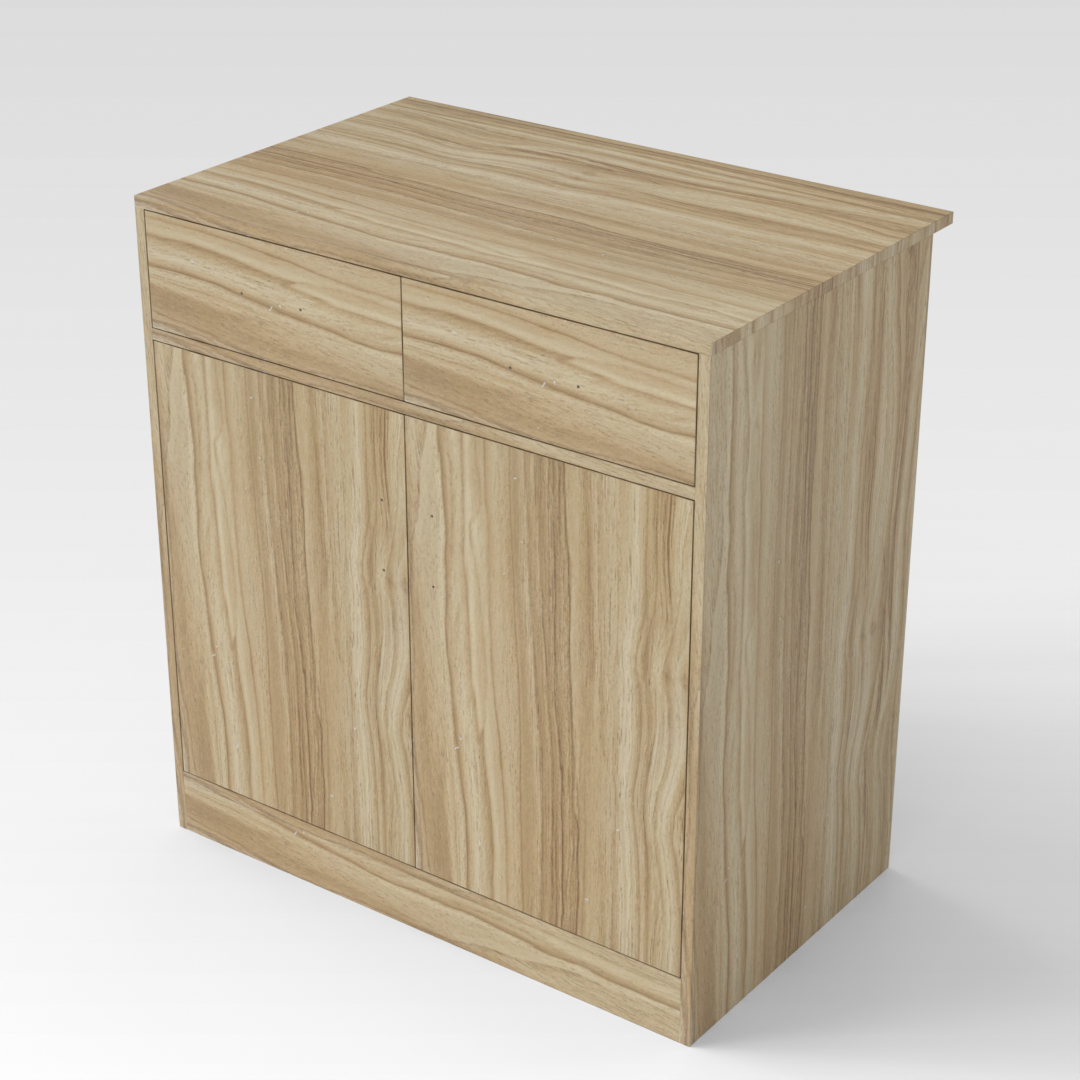 Country Oak Shoe Cabinet