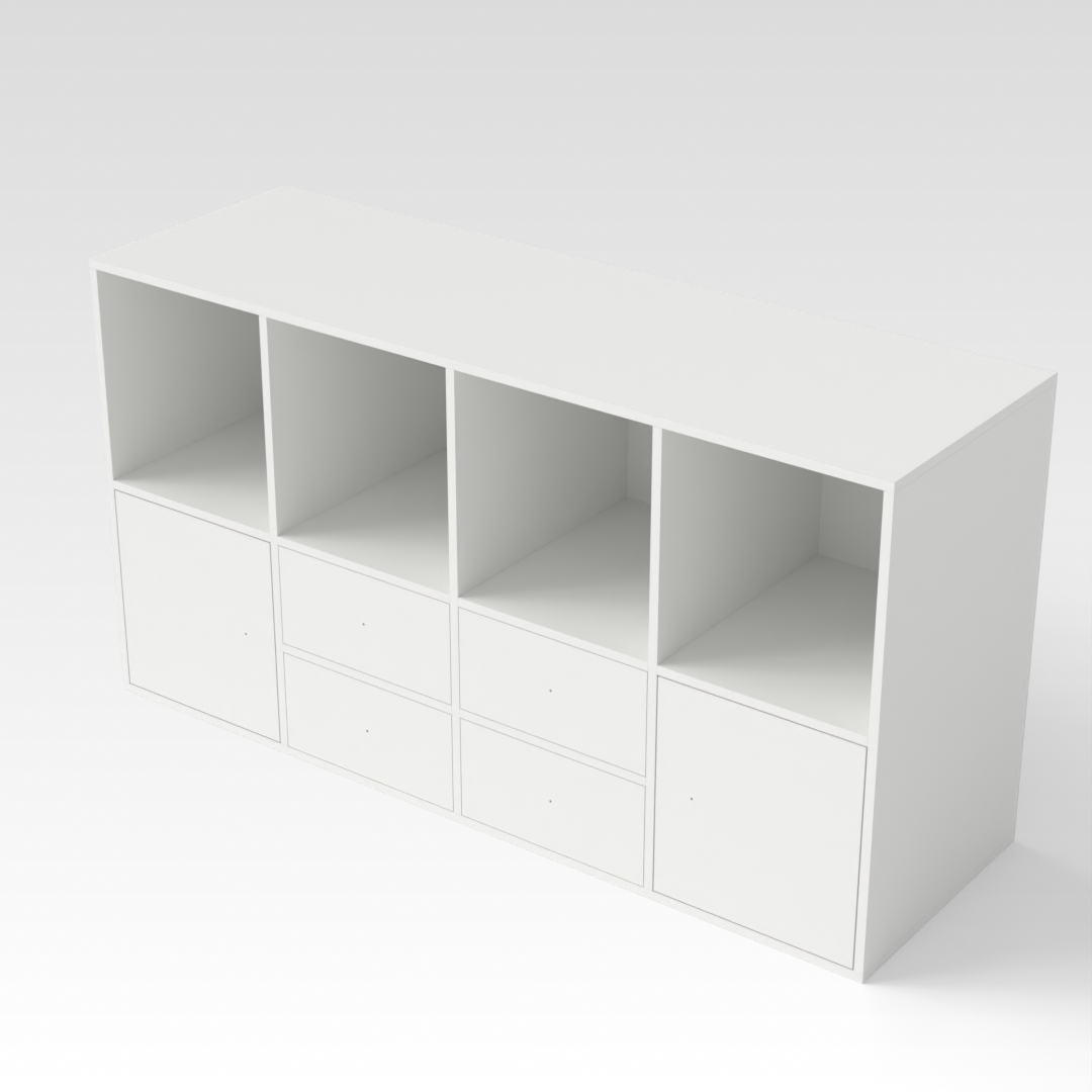 Warm White Bookcase