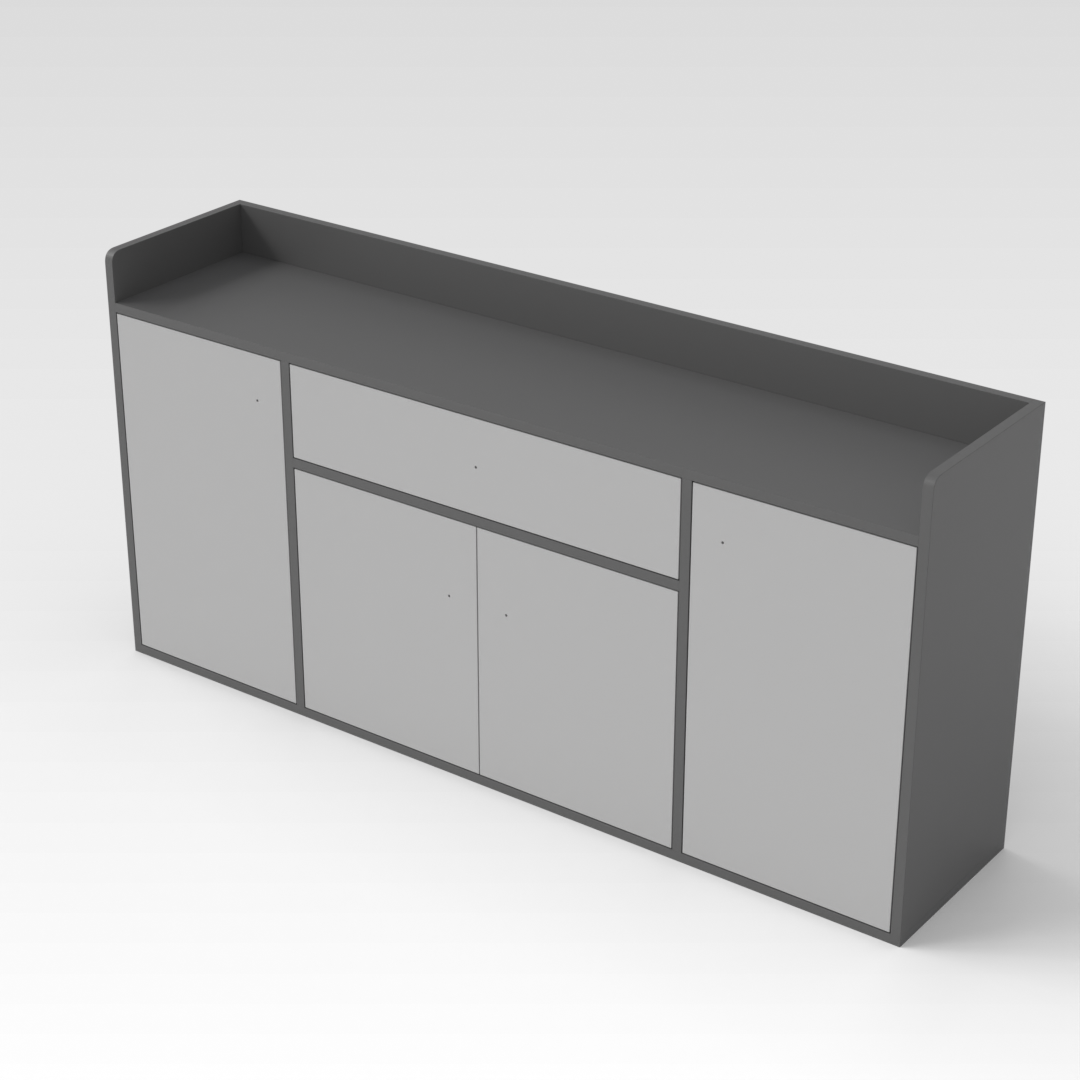 Sky Gray Shoe Cabinet