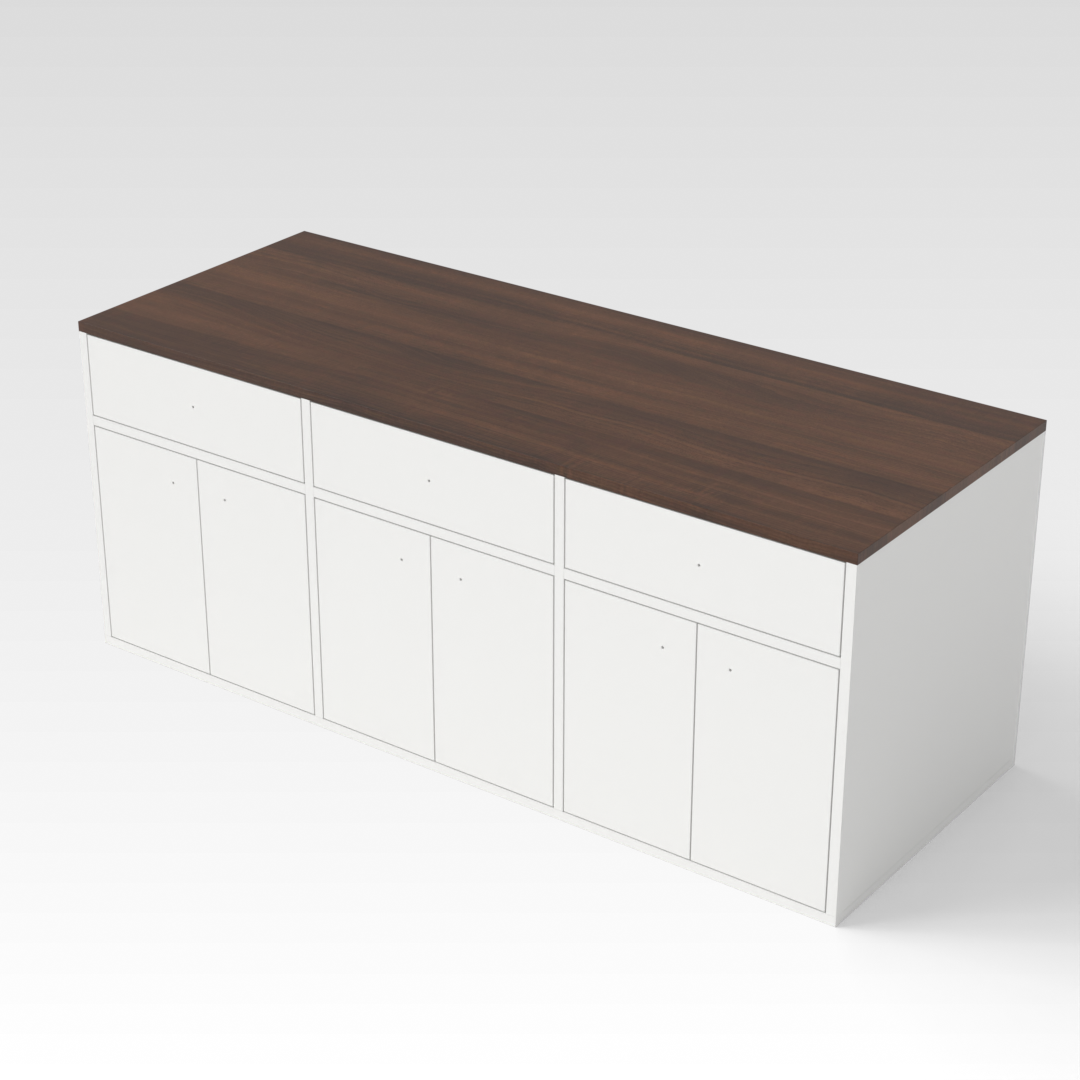 Warm White & Prairie Oak Shoe Cabinet