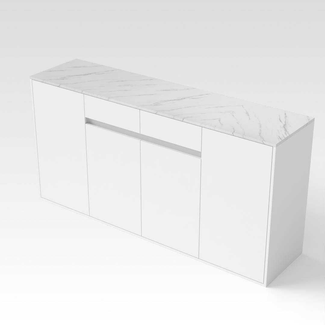 Warm White Shoe Cabinet