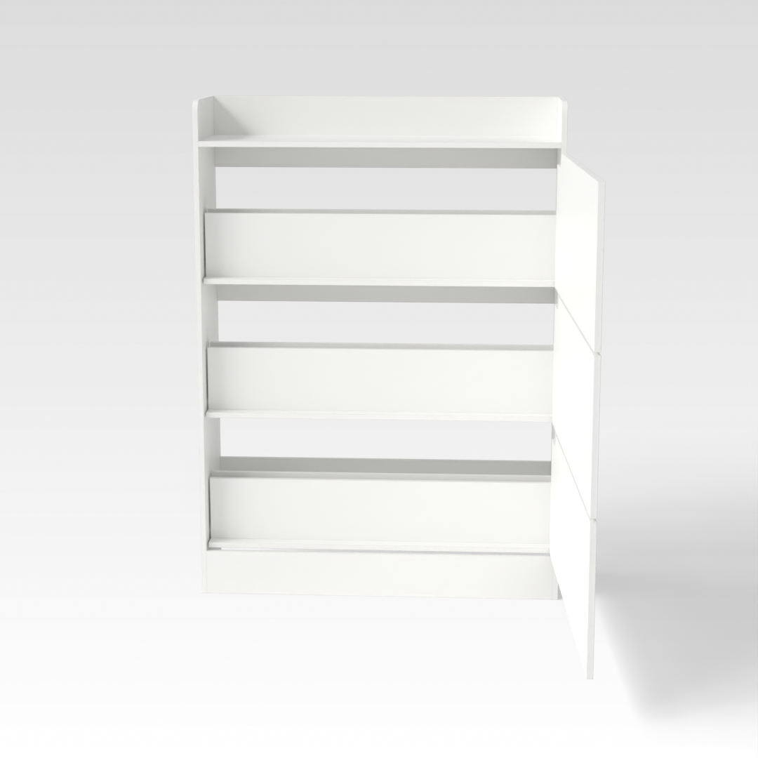 Warm White Shoe Cabinet