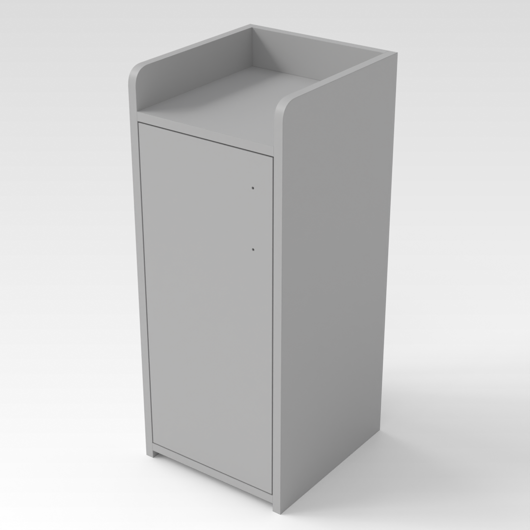 Light Gray Shoe Cabinet