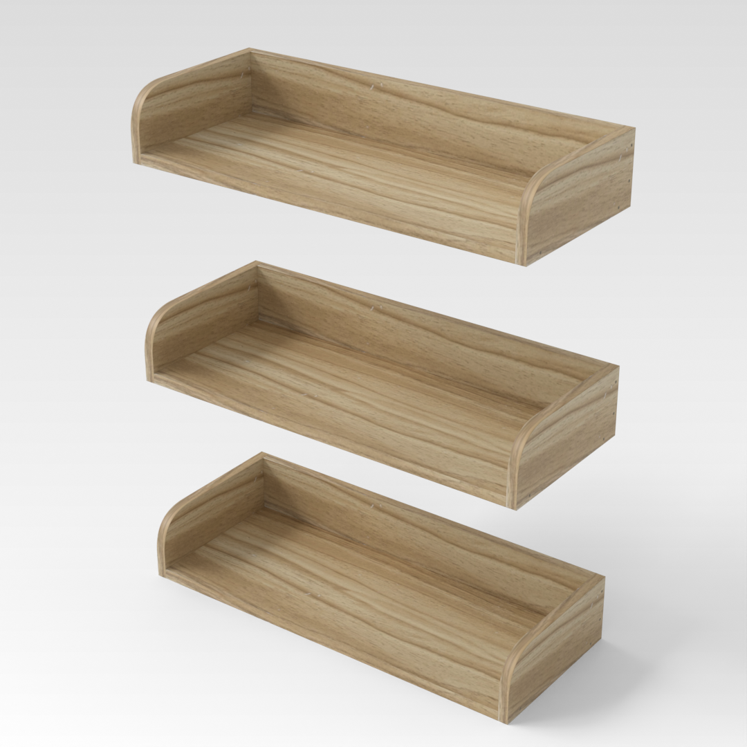 Country Oak Storage Rack