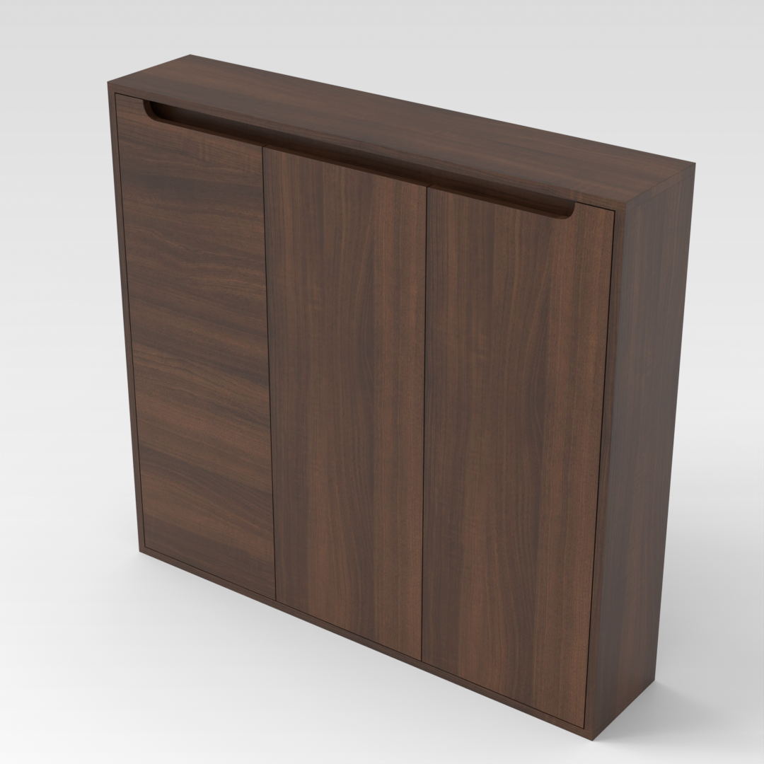 Prairie Oak Shoe Cabinet