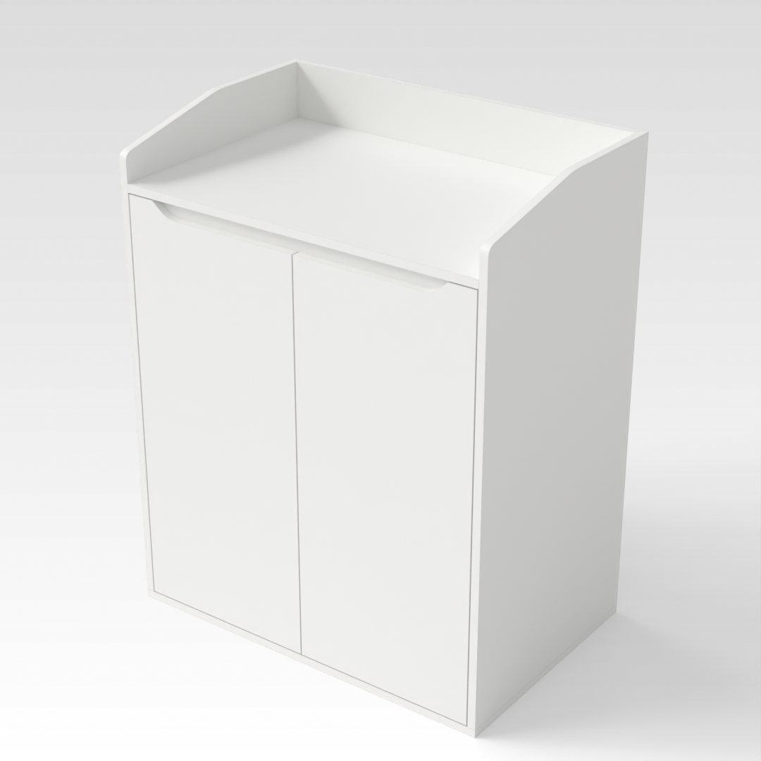 Warm White Shoe Cabinet
