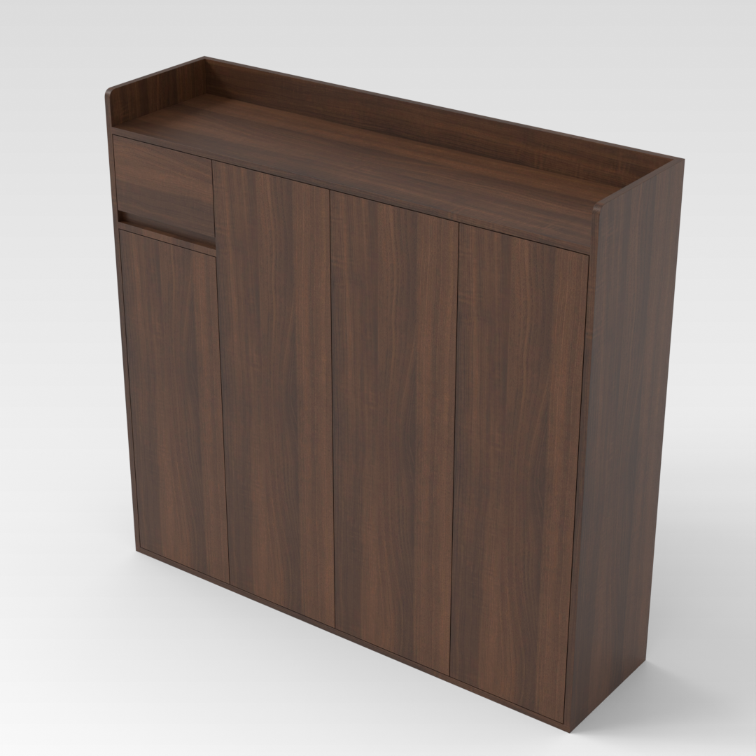 Prairie Oak Shoe Cabinet