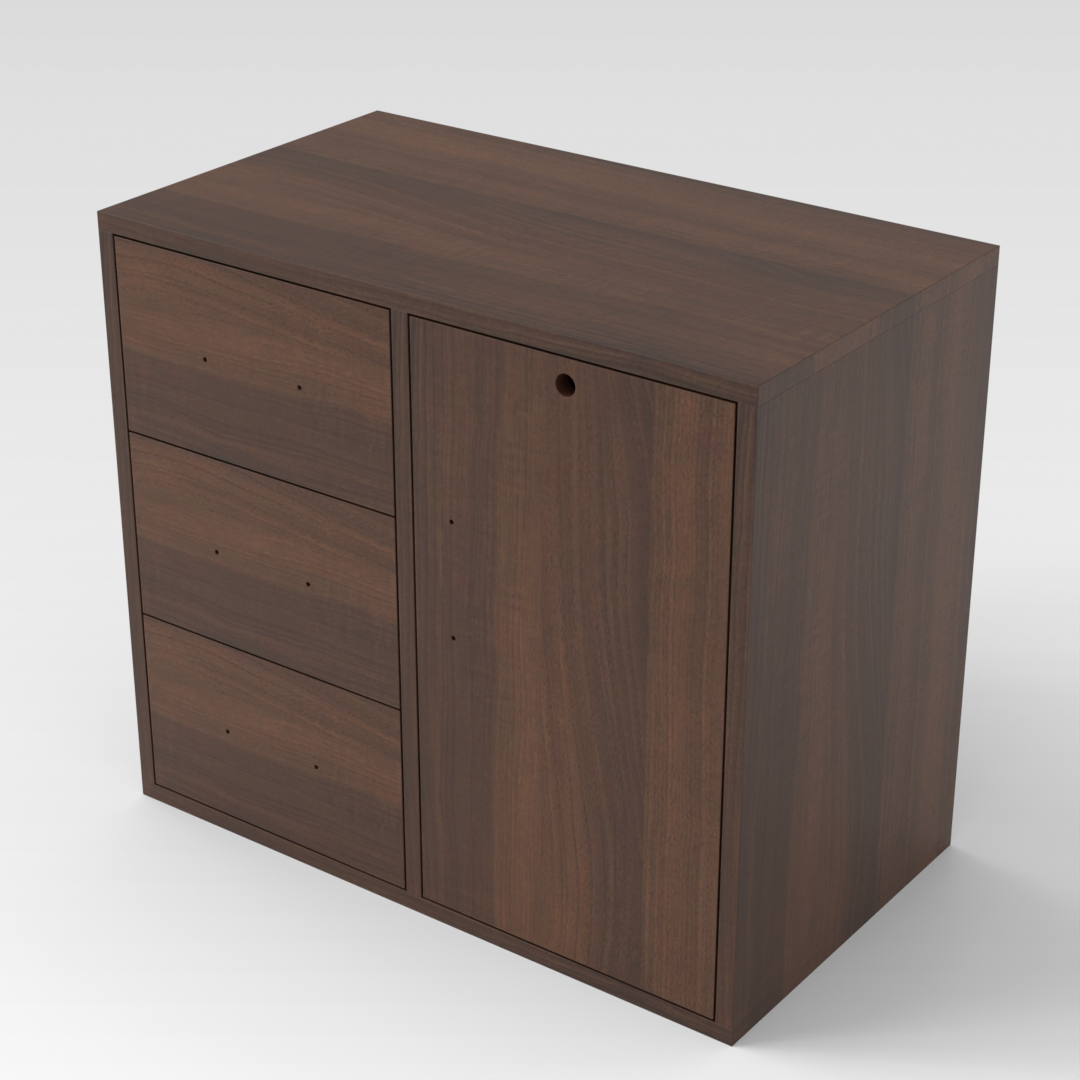 Prairie Oak File Cabinet