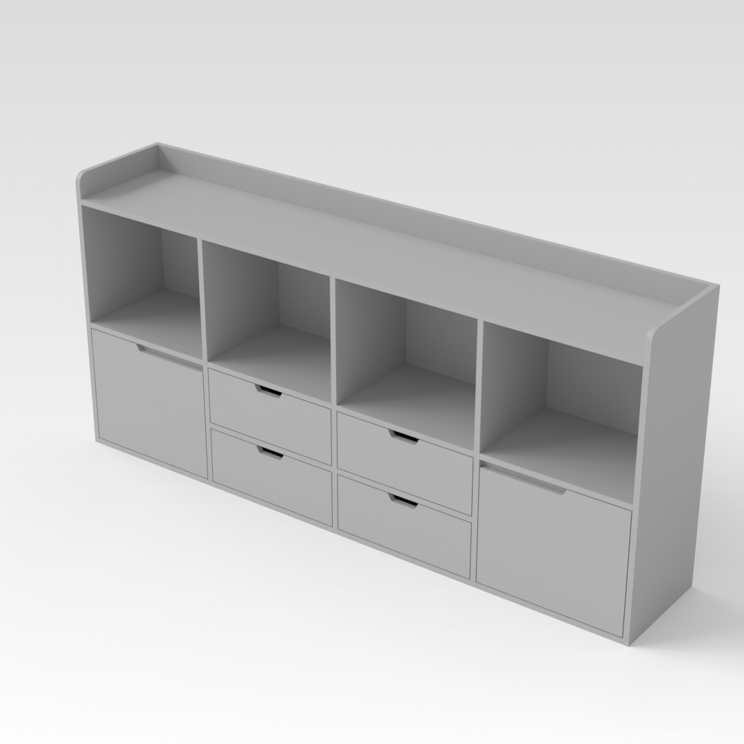 Light Gray Bookcase
