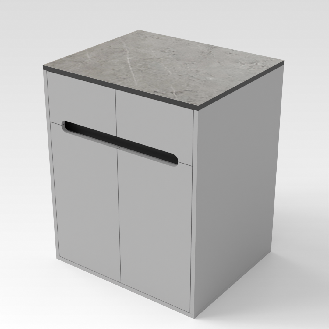 Light Gray Shoe Cabinet