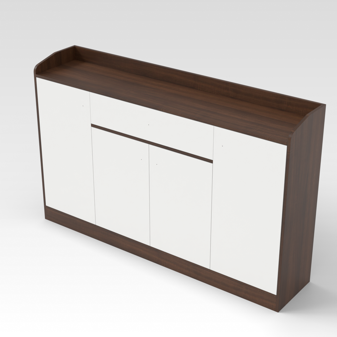 Prairie Oak Shoe Cabinet