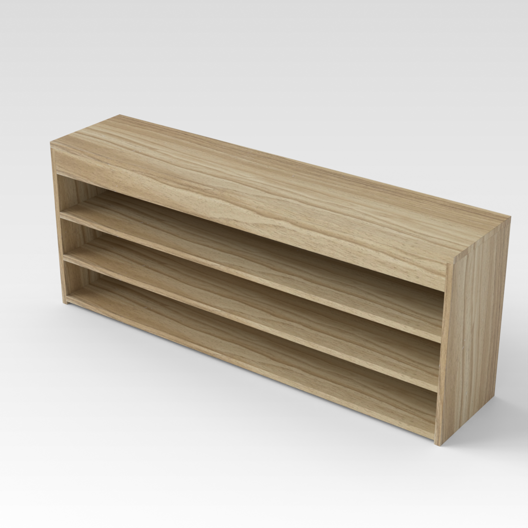 Country Oak Shoe Cabinet