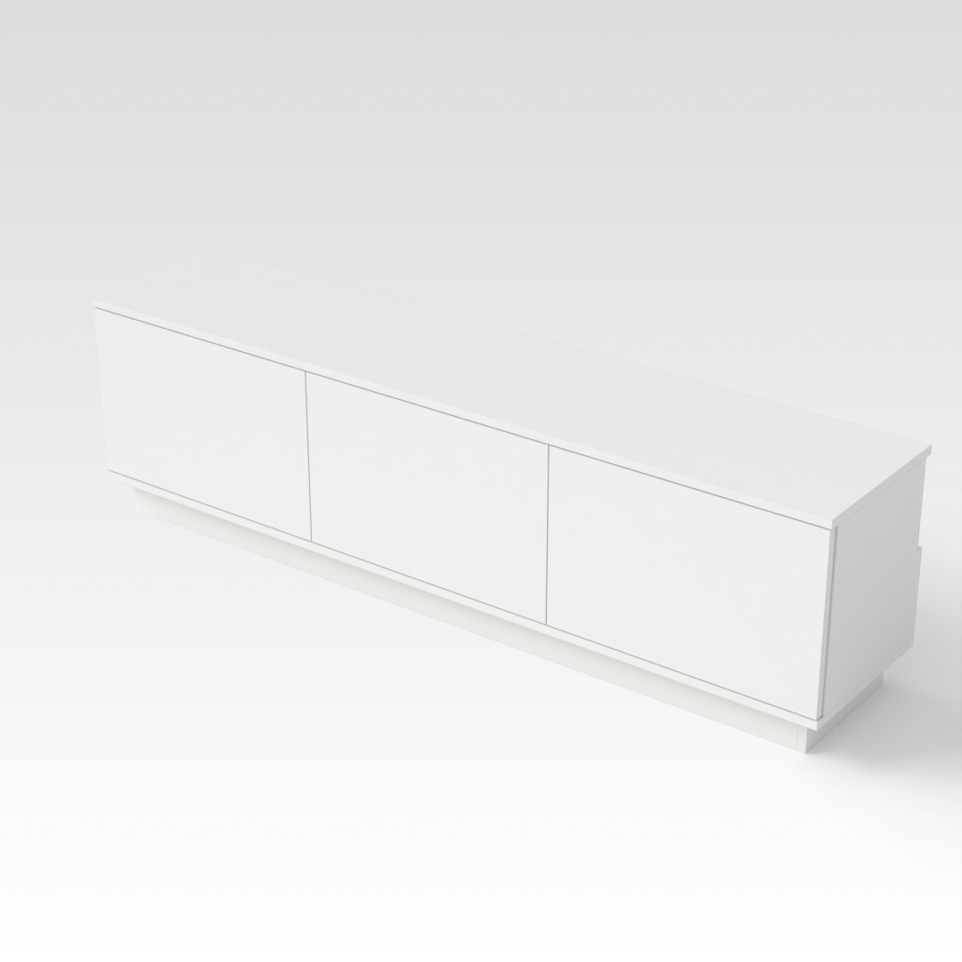 Warm White TV Stand