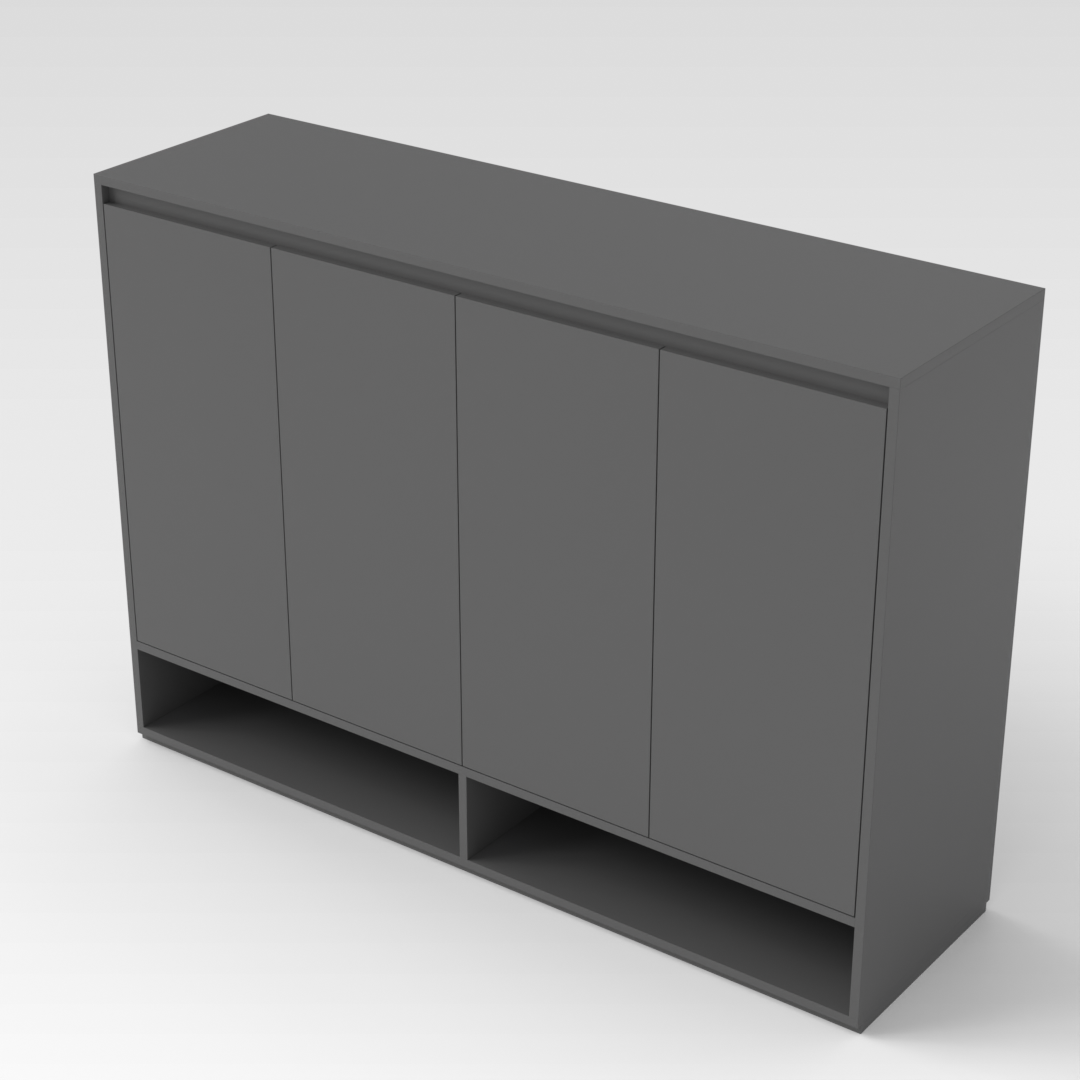 Sky Gray Shoe Cabinet