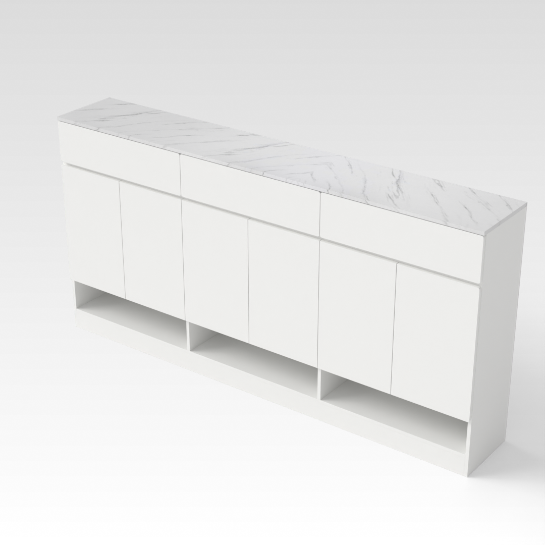 Warm White Shoe Cabinet