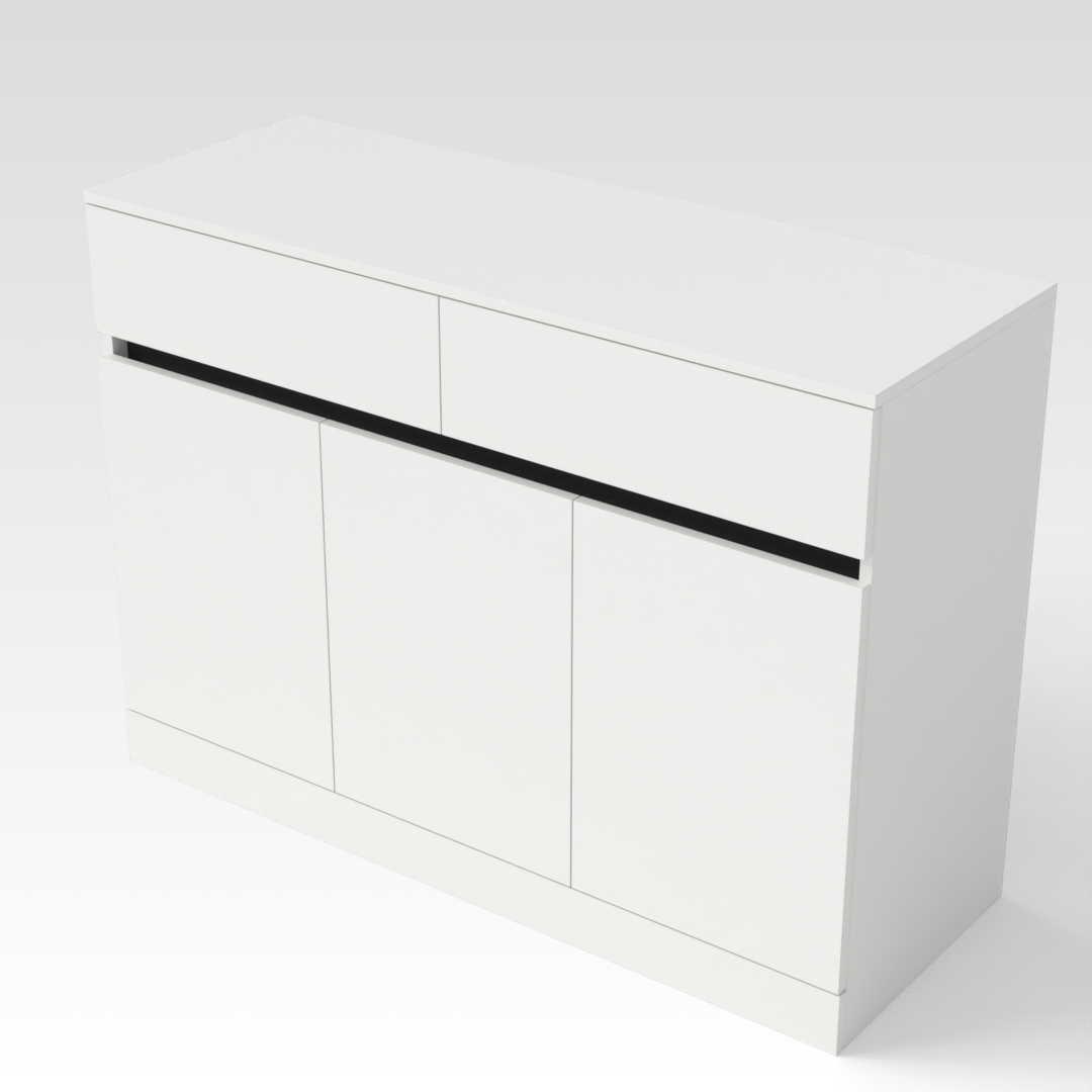 Warm White & Warm White Top Sideboard