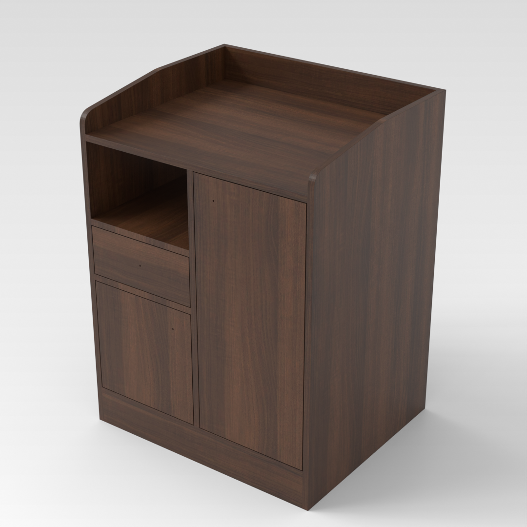 Prairie Oak Shoe Cabinet