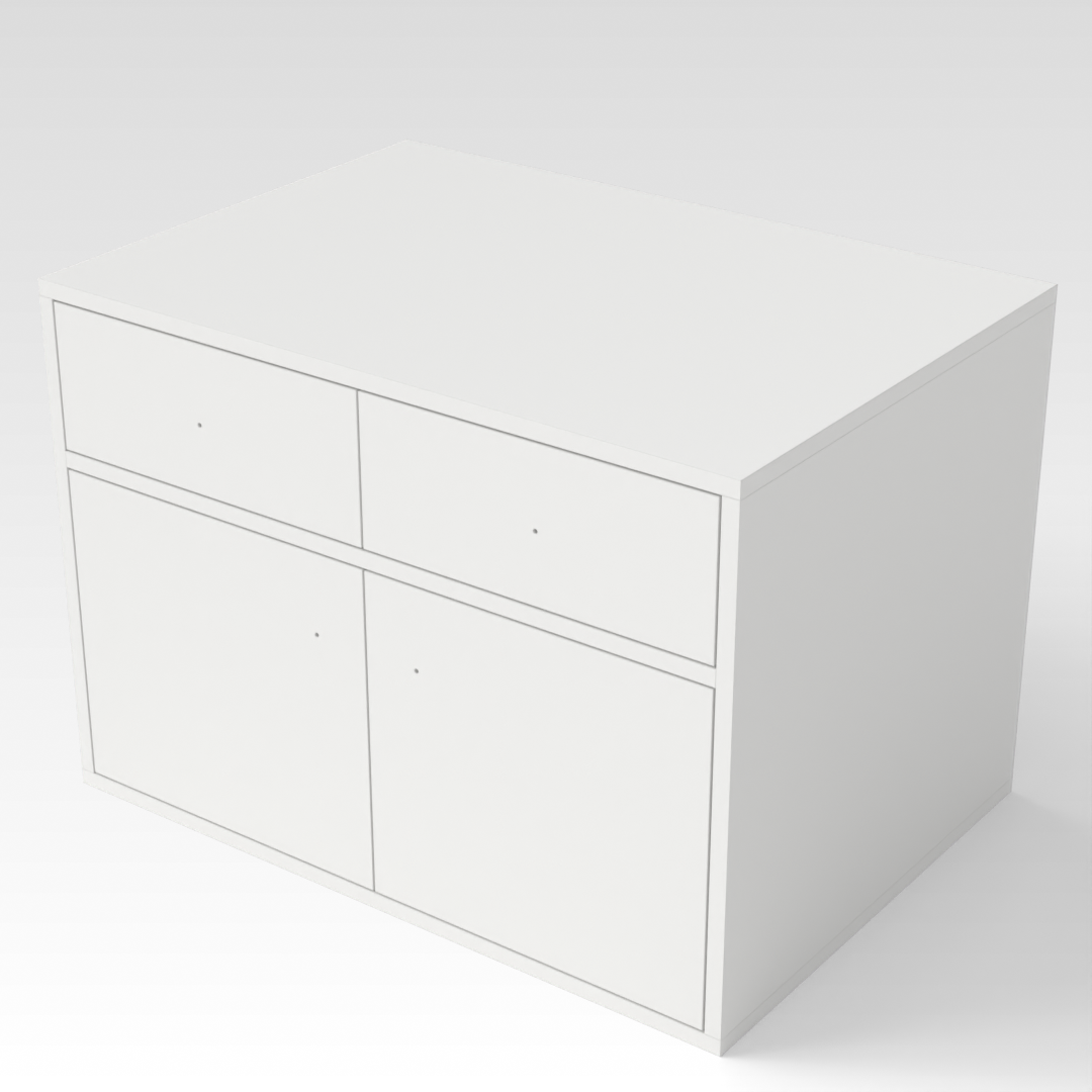 Warm White Shoe Cabinet