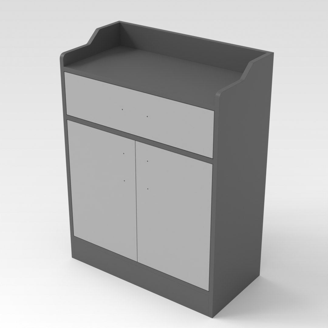 Sky Gray & Light Gray Vanity