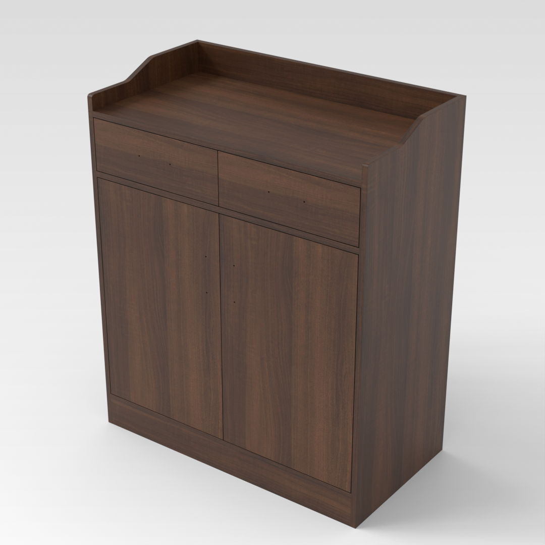 Prairie Oak Shoe Cabinet