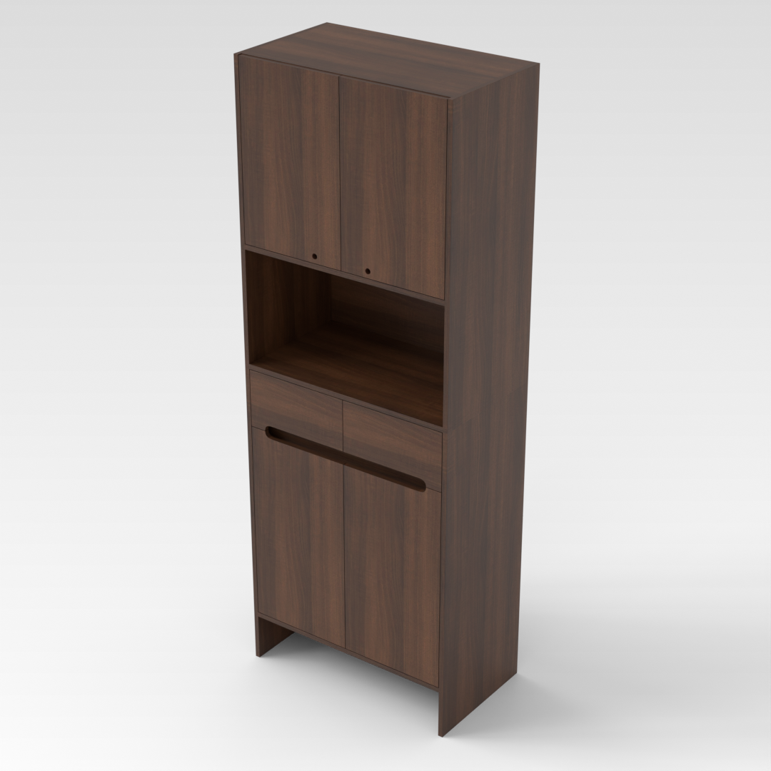 Prairie Oak Shoe Cabinet