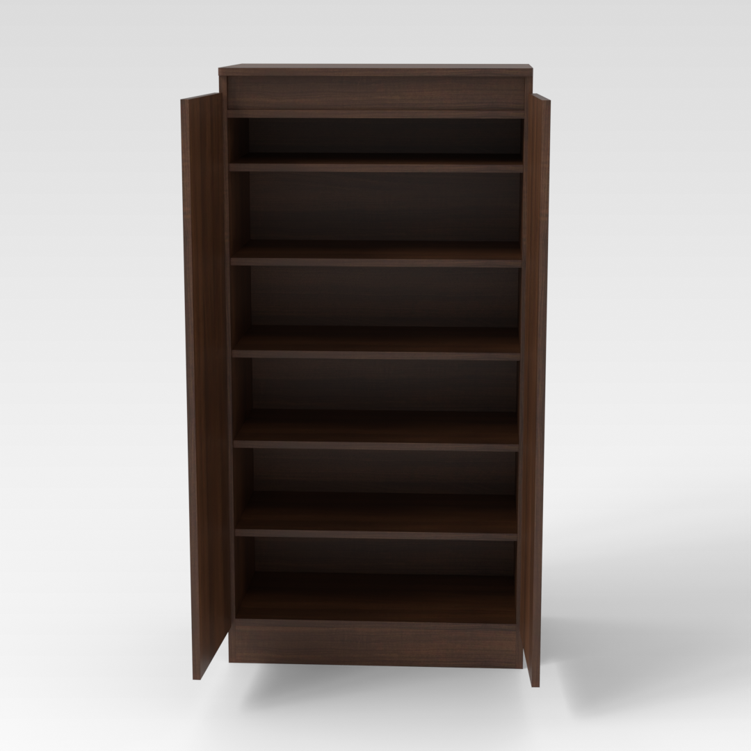 Prairie Oak Shoe Cabinet