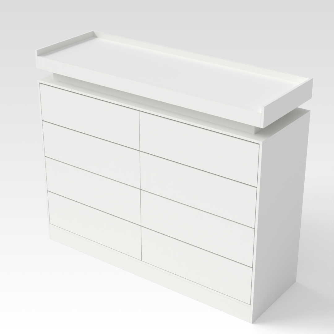 Warm White Dresser